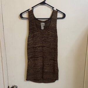 Chico's Multitone Brown Tank Top